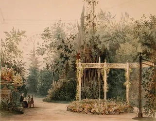 Laube im Wintergarten des Hofburg-Palastes, Wien, 1852